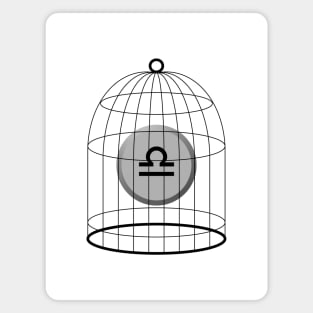 Libra Stellazzio In a Cage Magnet